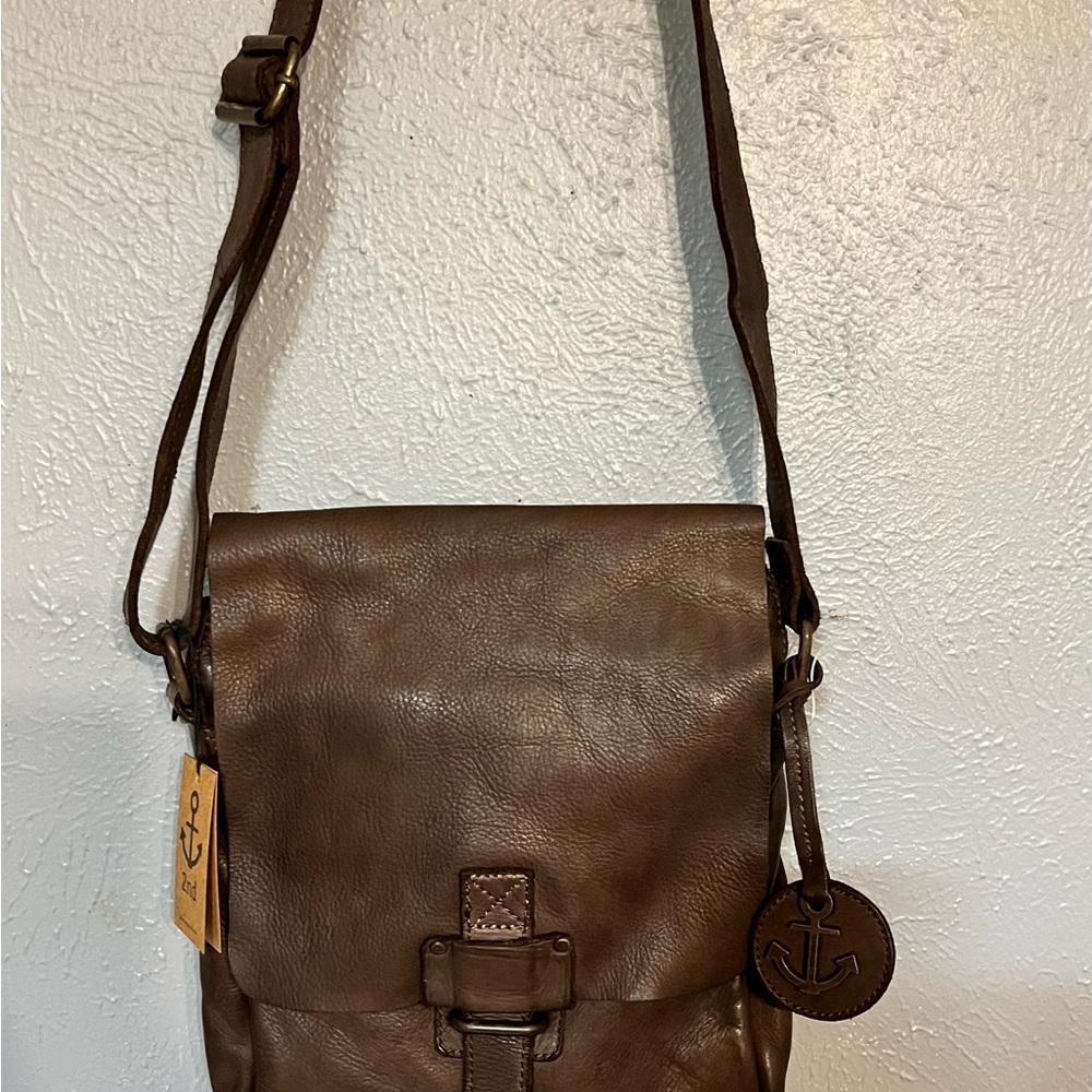 Brown Leather Crossbody Bag
